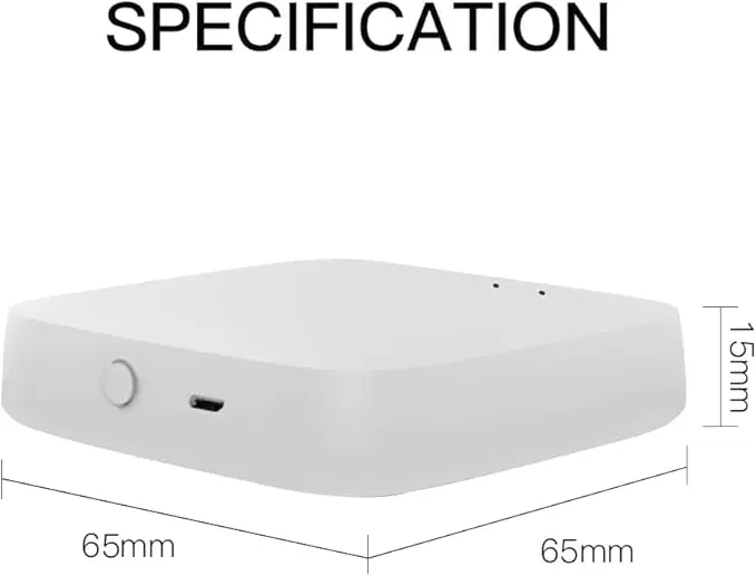 MOES ZigBee 3.0 & Bluetooth & Mesh Hub Only Support Tuya Device Work with Smart Life App,