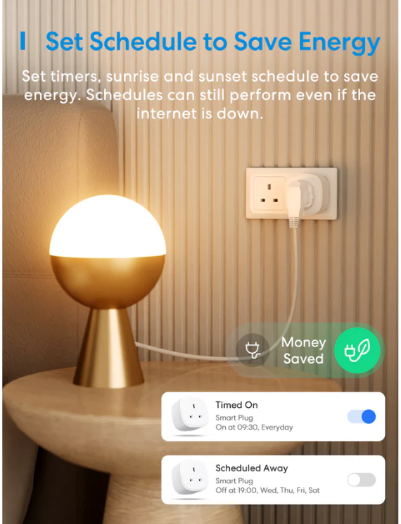 Smart WiFi Plug without Energy Monitoring | Meross | MSS210HK