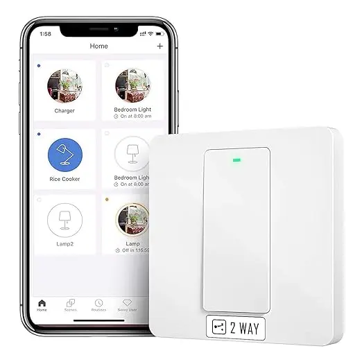 Smart WiFi 2-Way Wall Switch Touch | Meross | MSS550XHK