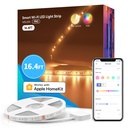 شريط إضاءة LED ذكي بتقنية WiFi 16 مليون لون مع RGBW (16.4 قدم) - التحكم في تطبيق Apple Home | Meross | MSL320CPHK
