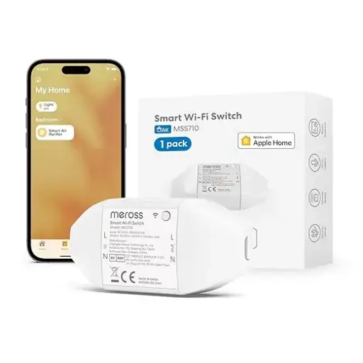 [MSS710HK] Smart WiFi Switch for Electrical Appliances 10 Amps (1 pack) | Meross | MSS710HK