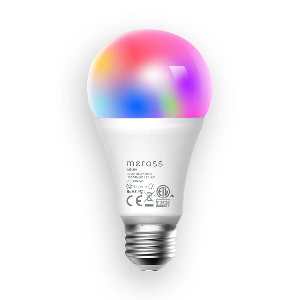 [MSL120HK] Smart WiFi LED Bulb with RGBW E27 (1 Pack) Apple home kit 11 watts | Meross | MSL120HK
