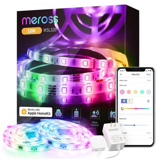 [MSL320CHK] Smart WiFi LED Strip with RGB (10 meter) | Meross | MSL320CHK