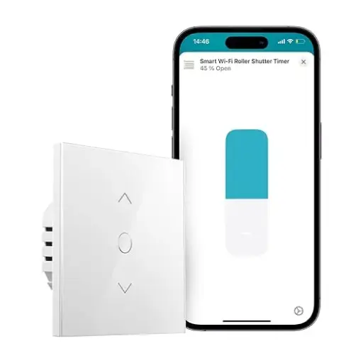 [MRS100HK] WiFi Roller Shutter Switch - Smart Blinds/Curtains- Works with Homekit, Alexa Roller Shutters | Meross | MRS100HK