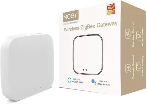 ZigBee 3.0 & Bluetooth & Mesh Hub - Voice Control - Tuya App - 2.4ghz | Moes| ZHUB-W